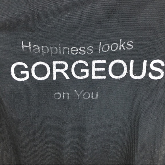 MOHITO COLLECTION Black Sheer Over Layer "Gorgeous" Black Tank "Happiness looks - Picture 5 of 10